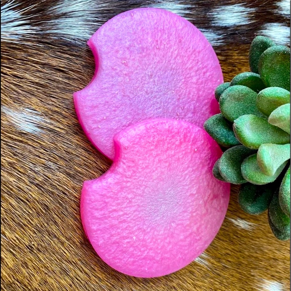 🔥🆕 Car Coaster Set of 2 Pink NWT Accessories